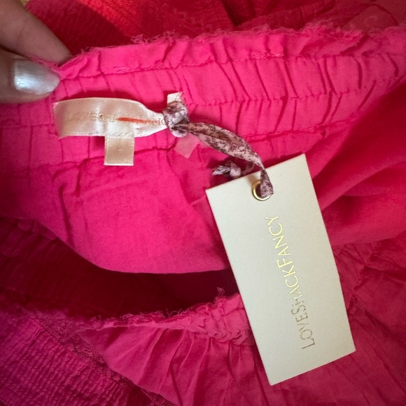 Women LoveShackFancy Ruffle Mini Skirt Watermelon Ice - Picture 4 of 4